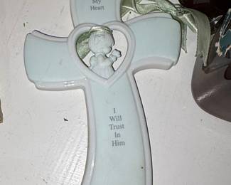 Precious Moments 'Cross My Heart' Wall Cross
