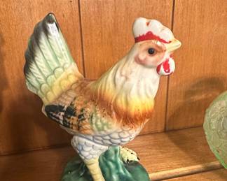 Icagco Japan Ceramic Rooster Figurine