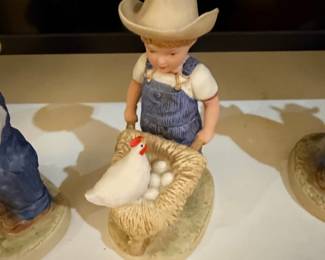 HOMCO "Denim Days" #1501 "Morning Chores" Danny Figurine