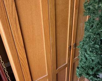 Vintage Oak 5-Drawer Lateral File Cabinet