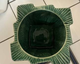 McCoy Pottery Art Deco Green Planter