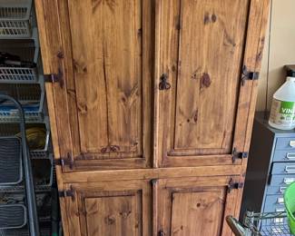 Rustic Mexican Pine Armoire