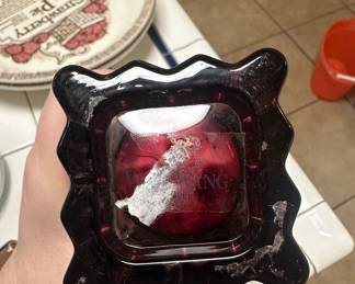 Vera Wang for Wedgwood 'With Love' Ruby Vase