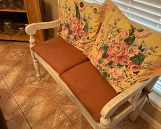 French Country Style Distress Painted Sofa