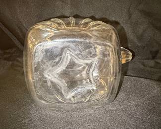 Vintage Federal Glass Starburst Pitcher