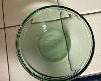 Anchor Hocking Green Glass Custard Cups (Set of 4)