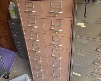 Vintage Steel Multi-Drawer Parts Cabinet - Cole or Steelmaster Style