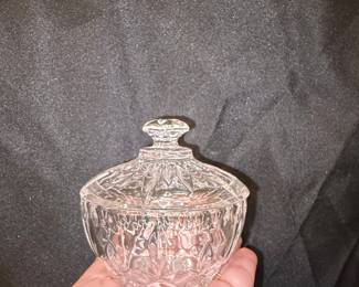 Cut Crystal Candy Dish with Lid