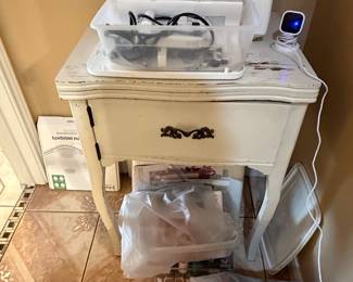 Brother 6003 Computerized Sewing Machine on Painted Accent Table