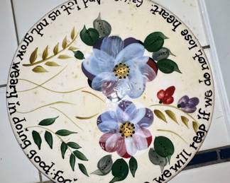 D'Vine Designs Hand-Painted Decorative Plate