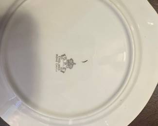 D.P.S. England Bone China Floral Plate