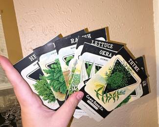 Vintage Card Seed Co. Seed Packets - Assorted Vegetables and Herbs
