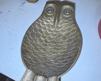 Vintage Brass Owl Ashtray/Trinket Dish