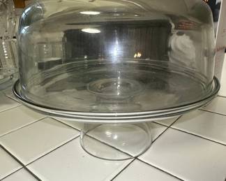 Anchor Hocking Presence Glass Cake Stand with Dome