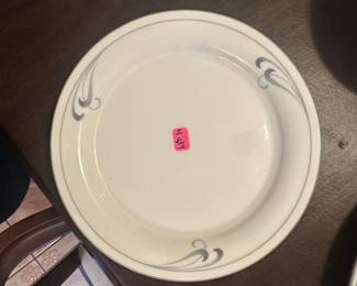 Lenox Chinastone Grey Brushstrokes Dinner Plate