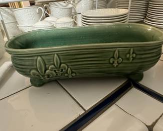 Vintage McCoy Pottery Fleur-de-Lis Planter