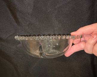 Imperial Glass Candlewick Divided Relish Dish