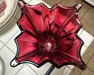 Vera Wang for Wedgwood 'With Love' Ruby Vase