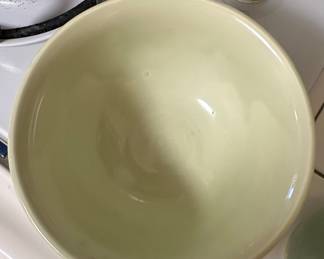 Vintage McCoy Pottery Leaf Pattern Mixing Bowl