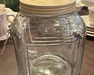Vintage Hoosier Cabinet Glass Jar