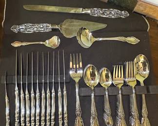 Wallace Grand Baroque Sterling Silver Flatware Service