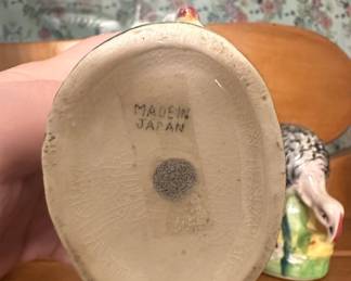 Vintage Ceramic Turkey Salt and Pepper Shakers