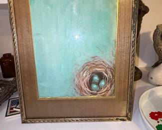 Bird's Nest with Eggs Painting
