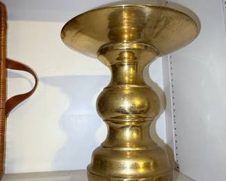Vintage Solid Brass Candlestick Holder