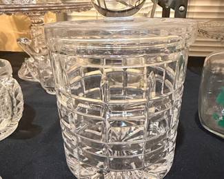 Cut Crystal Biscuit Barrel or Covered Jar