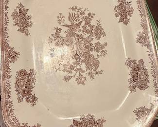 Johnson Brothers 'Old Britain Castles' Brown Transferware Platter