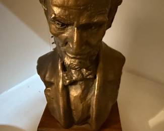 Abraham Lincoln Bronze Bust by Austin Prod. Inc.