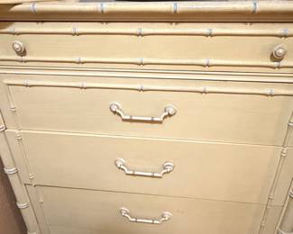 Thomasville Allegro Faux Bamboo Tallboy Dresser