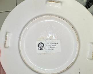 D'Vine Designs Hand-Painted Decorative Plate