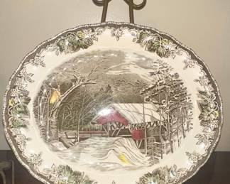 Johnson Brothers 'The Friendly Village' Oval Platter - The Covered Bridge
