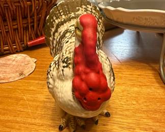 Vintage Ceramic Turkey Salt and Pepper Shaker