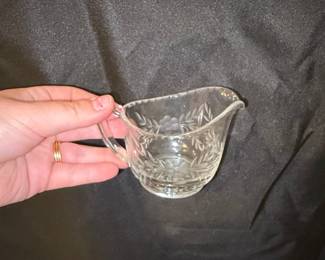 Fostoria Holly Clear (Stem 6030) Mini Creamer