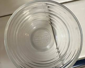 Libbey Hoops Clear Horizontal Rings Glass Finger Bowls