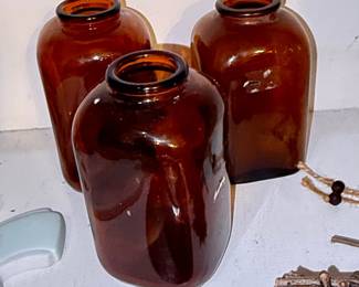Vintage Amber Snuff Bottles