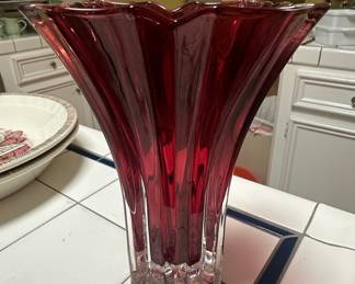 Vera Wang for Wedgwood 'With Love' Ruby Vase