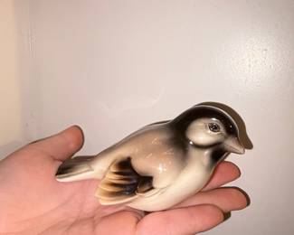 Wien Keramos Porcelain Sparrow Figurine