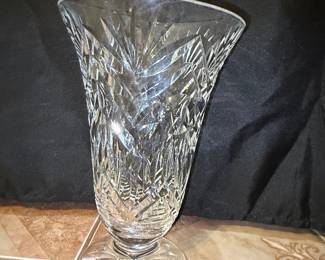 Waterford Crystal Glendale Pattern Cut Glass Vase