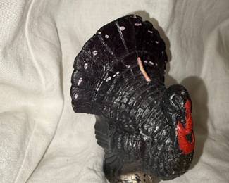 Vintage Gurley Wooden Figural Turkey wax candle