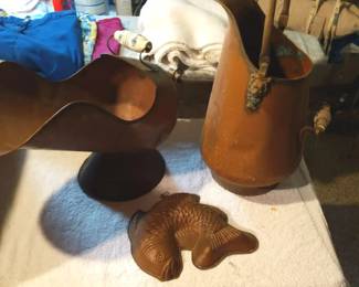 Collection of Copper Decorative Items