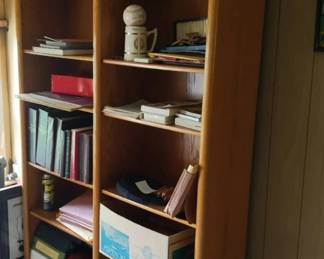 Large Wood Bookcase with Adjustable Shelves