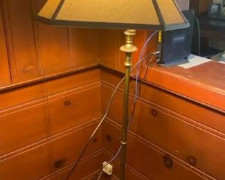 Classic SwingArm Floor Lamp with Fabric Shade