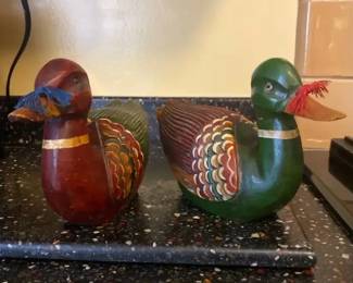 Pair of Korean Wedding Ducks