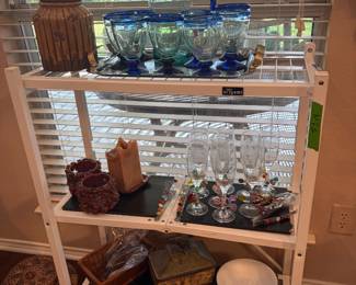 Hand blown Mexican glassware