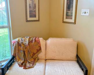 Asian inspired love seat