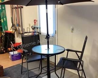 High Top Patio Table & Chairs
