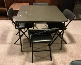 Card table & chairs